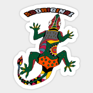 aboriginal lizard Sticker